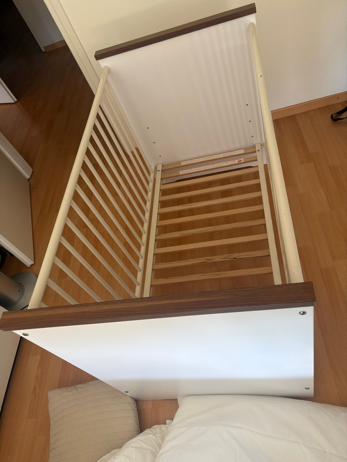 Paidi Ledikant - Wit met Houten Details, Kinderen en Baby's, Ophalen of Verzenden, Gebruikt, Ledikant