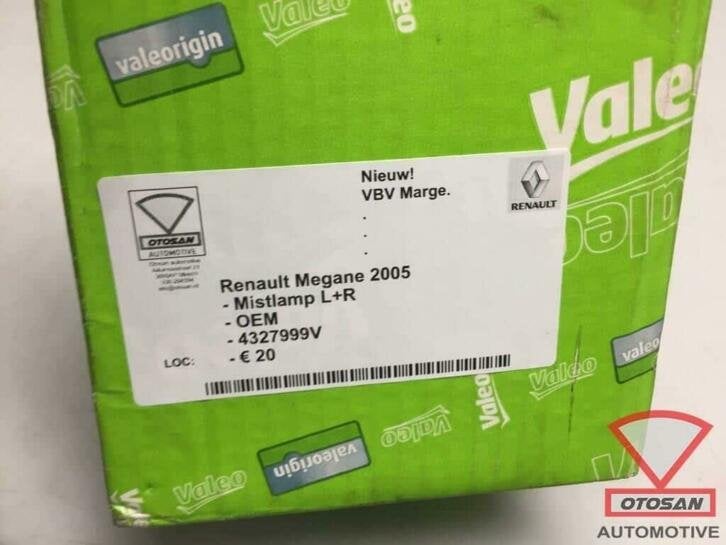 renault megane 2005 mistlamp nieuw! rechts links 4327999v, Renault Group, Contact.group@renault.com, Renault, Nieuw