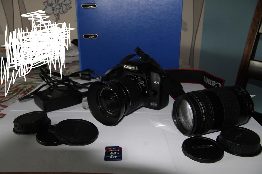 canon eos 1000d en 400d zie tekst, Gebruikt, Spiegelreflex, Canon, 10 Megapixel
