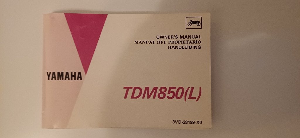 Origineel instructieboekje Yamaha TDM 850 (L) 1992, Ophalen of Verzenden, Yamaha