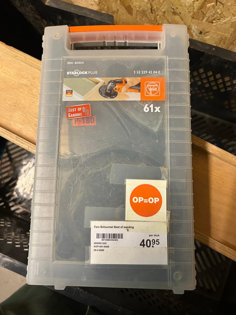 Fein Starlock Plus Schuurset P-180 (61x), Ophalen of Verzenden, Zo goed als nieuw, 1200 watt of meer, Overige typen
