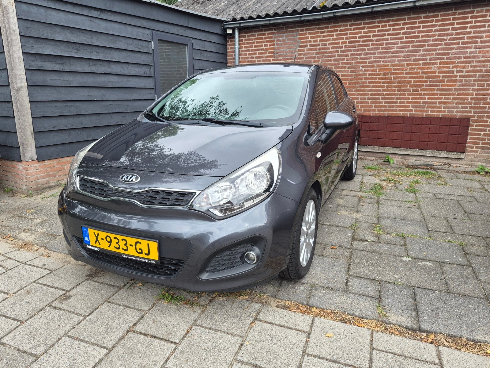 Kia Rio 1.2 I 5DRS 2014 Grijs, Voorwielaandrijving, 450 kg, 40 €/maand, 4 cilinders
