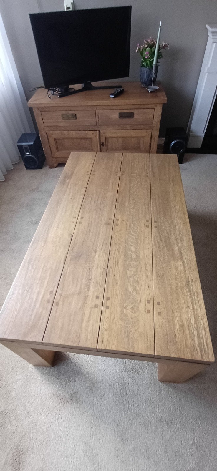 Hele mooie salontafel zonder krassen., Ophalen, 100 tot 150 cm, 50 tot 100 cm, Zo goed als nieuw