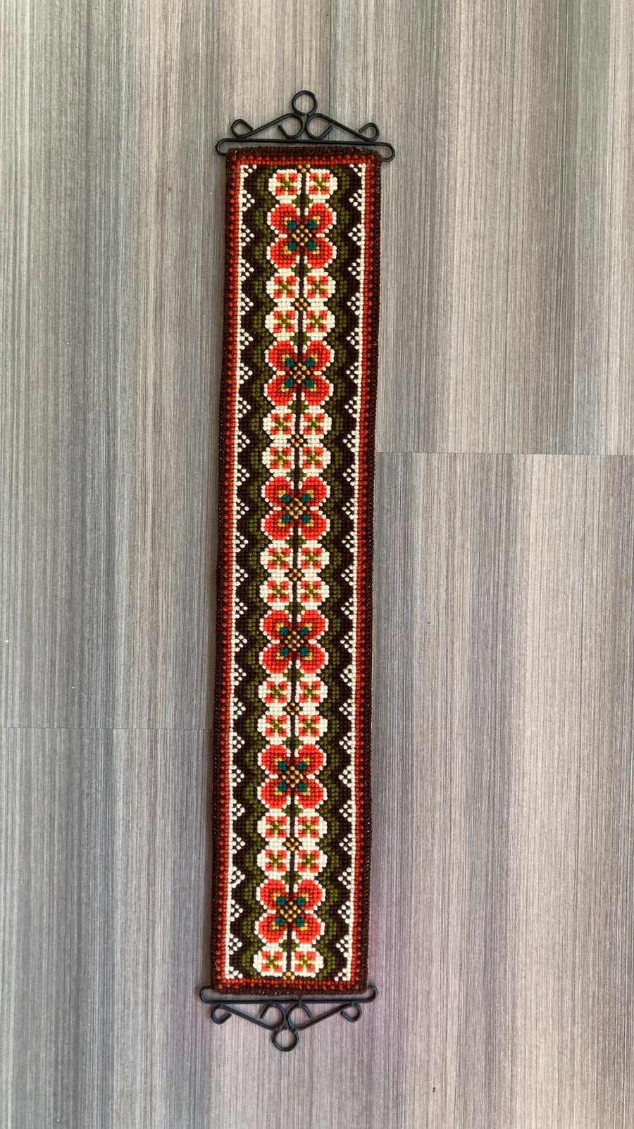 Vintage scandinavisch wandkleed, Gebruikt, 14 cm, Meerkleurig, 74 cm