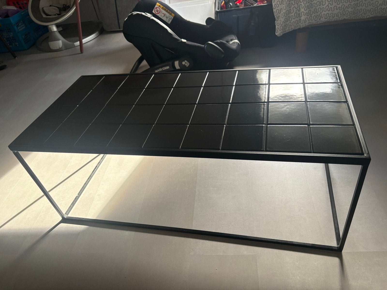 Zuiver Salontafel met Tegelblad - Modern Design, Ophalen, 100 tot 150 cm, 50 tot 100 cm, Zo goed als nieuw