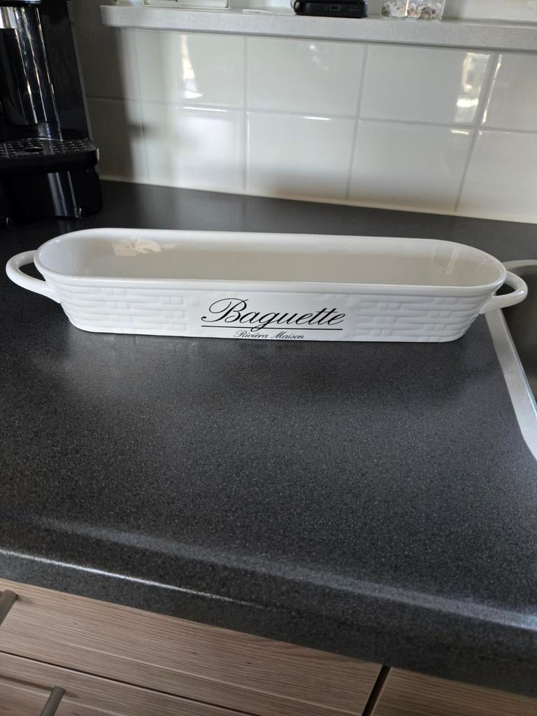 Riviera maison baguette schaal, Ophalen of Verzenden, Glas, Overige stijlen, Schaal of Schalen