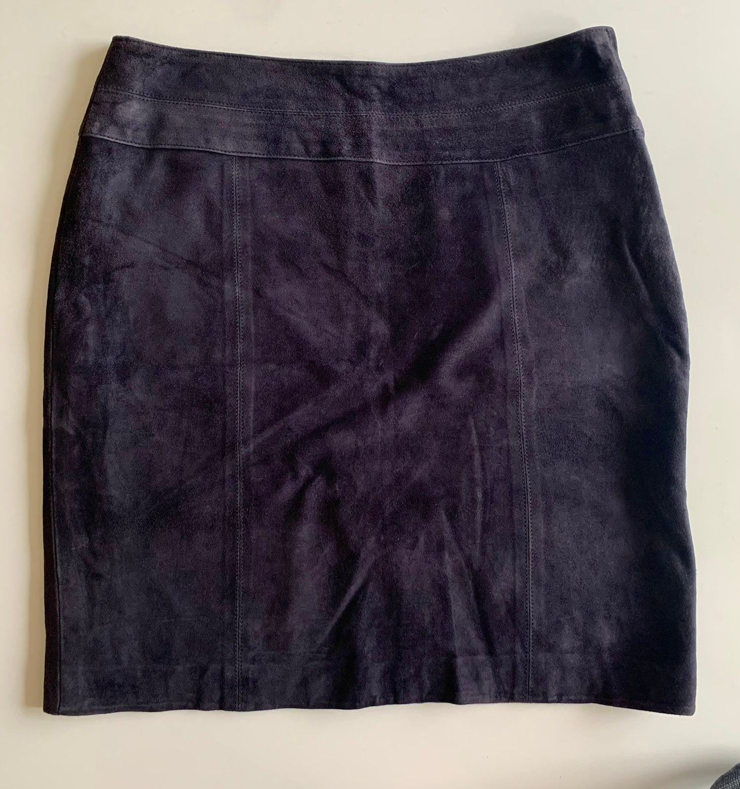 Mooie leren rok, 40, Anna Lascata, Kleding | Dames, Rokken, Maat 38/40 (M), Blauw, Ophalen of Verzenden, Zo goed als nieuw