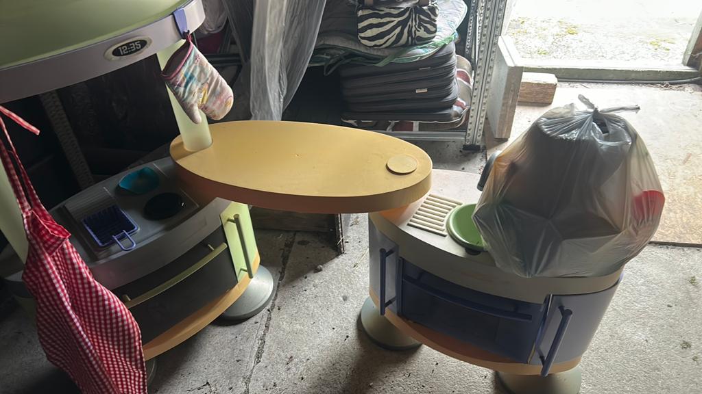 Grote speelkeuken met accessoires, Ophalen of Verzenden, Gebruikt, Kunststof, Speelkeuken