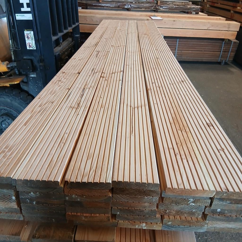 B-keus douglas vlonderplanken, vlonderdelen, terrasplanken, Tuin en Terras, Terrasdelen en Vlonders, Ophalen, Nieuw, Hout