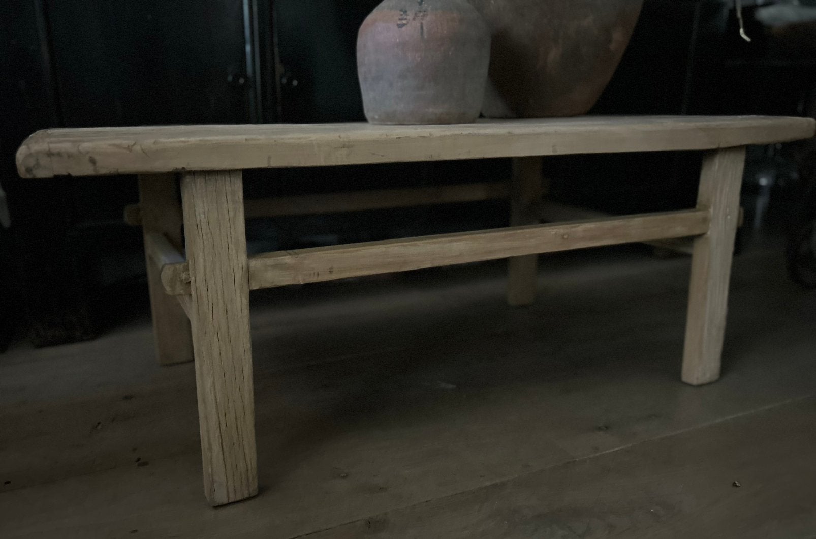Chinese elmwood salon tafel bijzettafel bankje oosters s, Ophalen