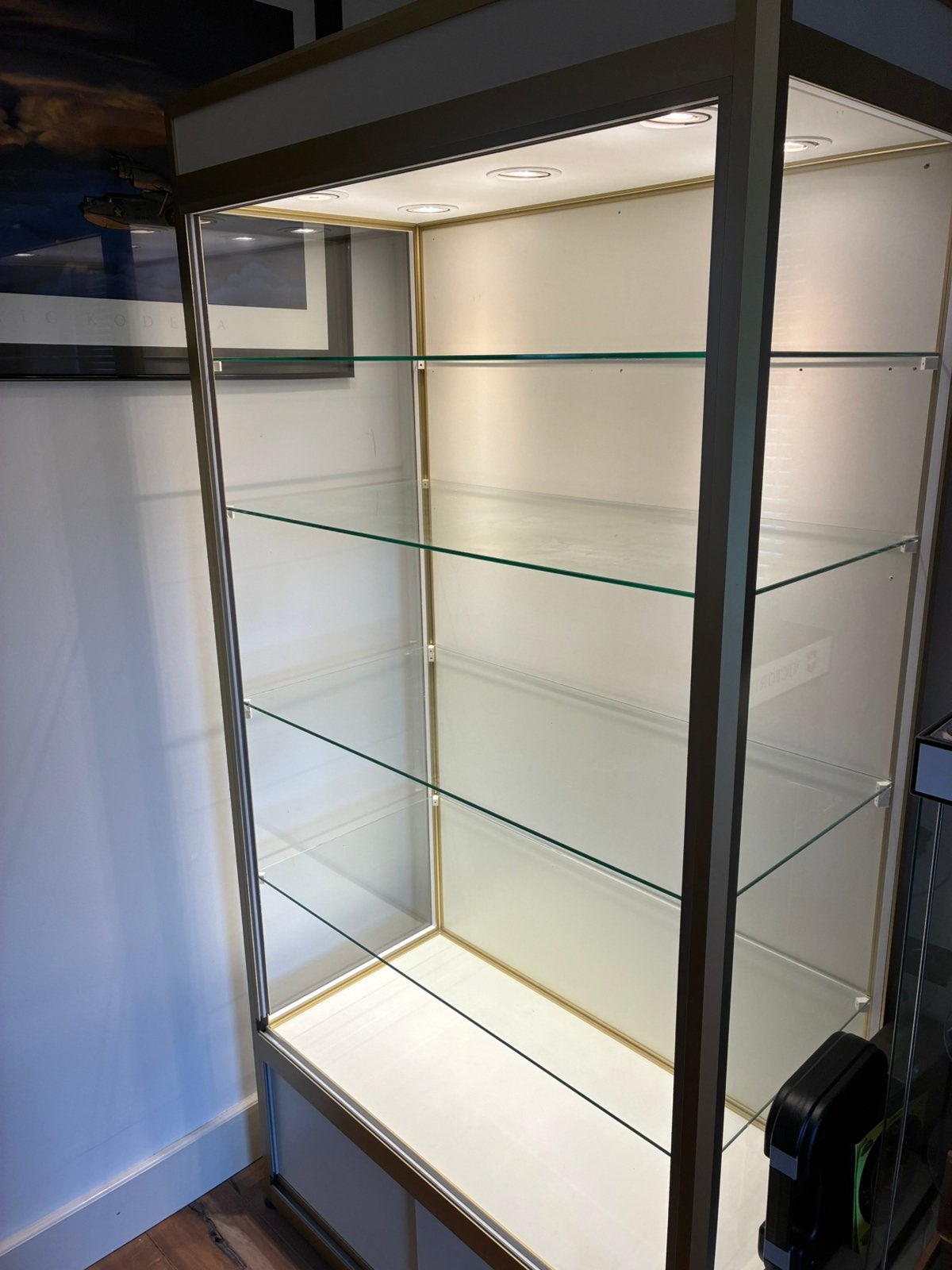 Professionel Vitrinekast als nieuw 200x100x50 cm, Ophalen, 50 tot 100 cm, Zo goed als nieuw, 150 tot 200 cm