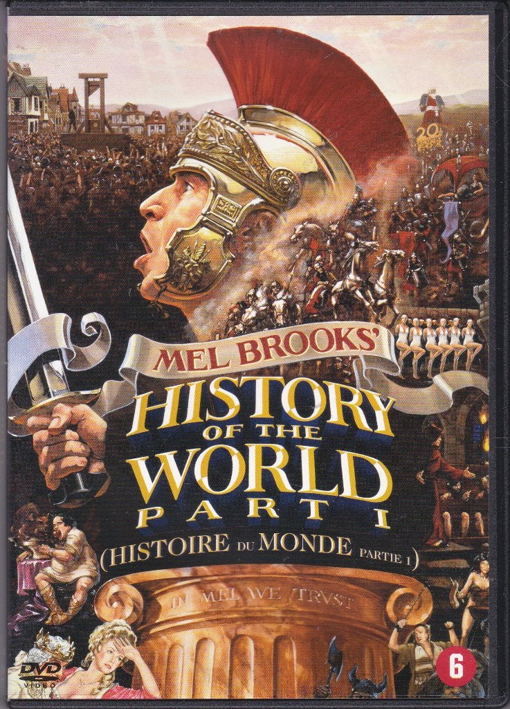 Mel Brook's History of the world part I ֎ 1981, Mel Brooks, Ophalen of Verzenden, Zo goed als nieuw, Komedie, Vanaf 6 jaar