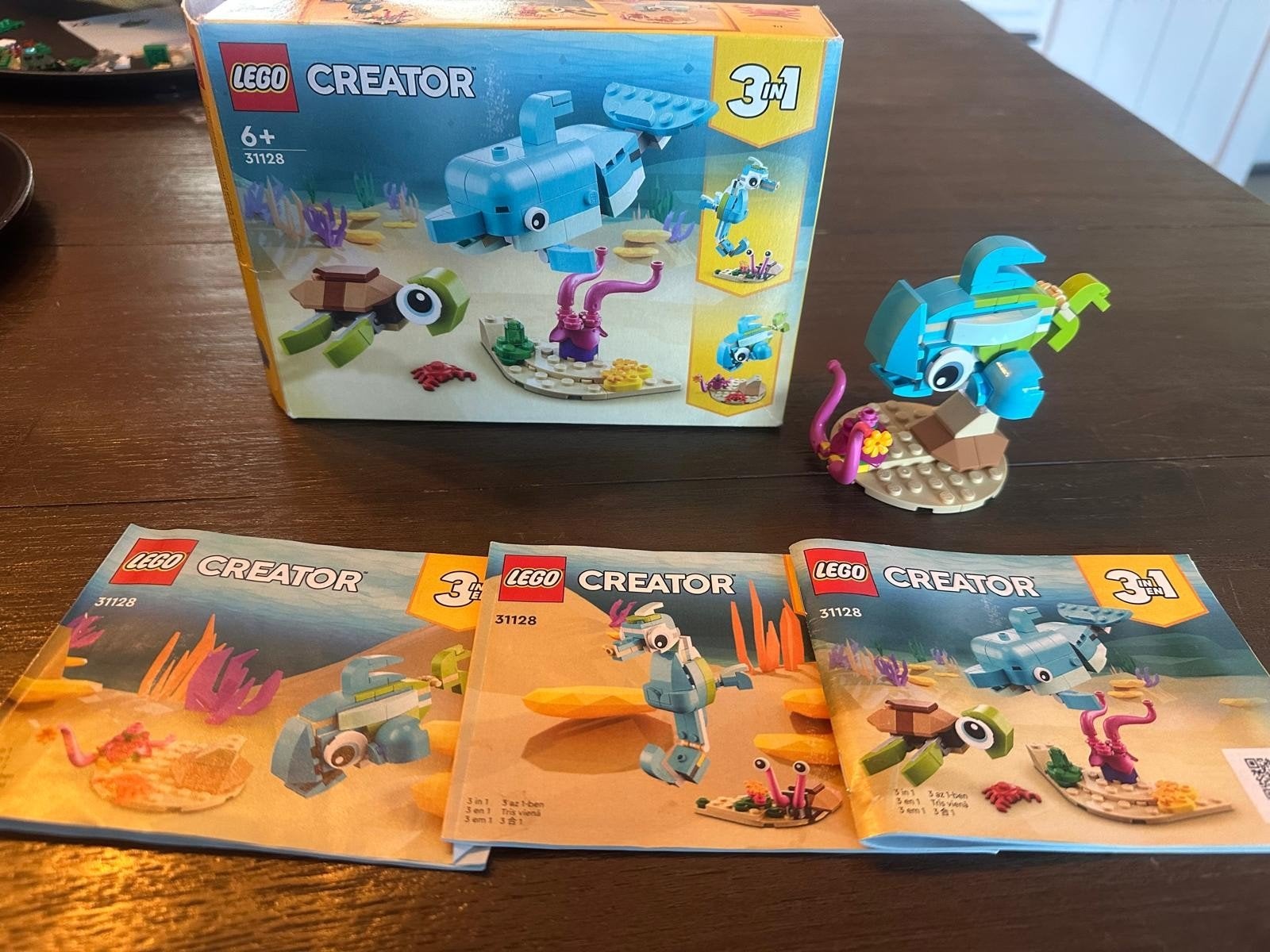 LEGO Creator 3in1 31128 Dolfijn en Schildpad, Ophalen, Zo goed als nieuw, Overige merken