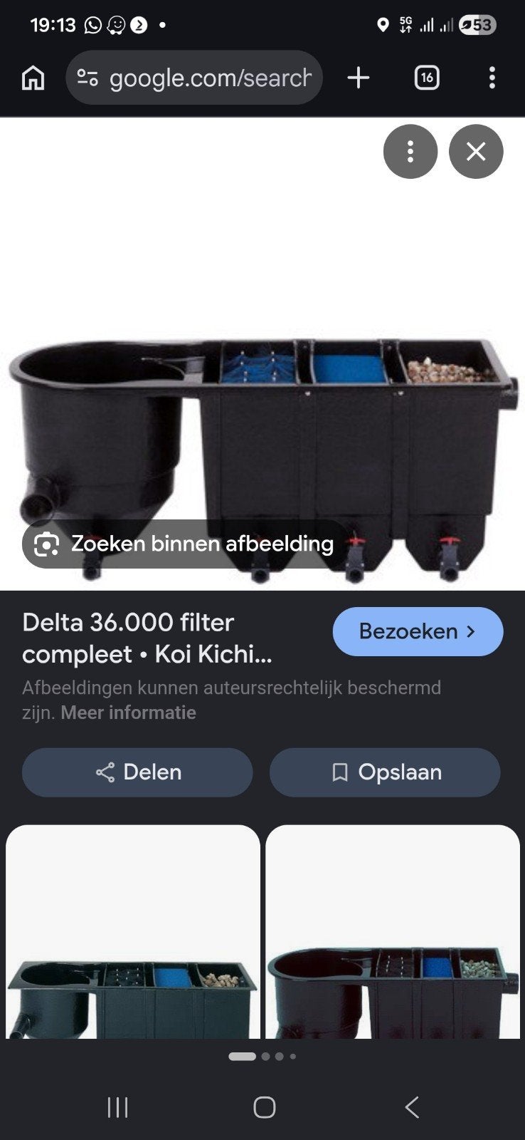 Deksels voor op kamerfilter  messier delta, Ophalen, Gebruikt, Vijverfilter