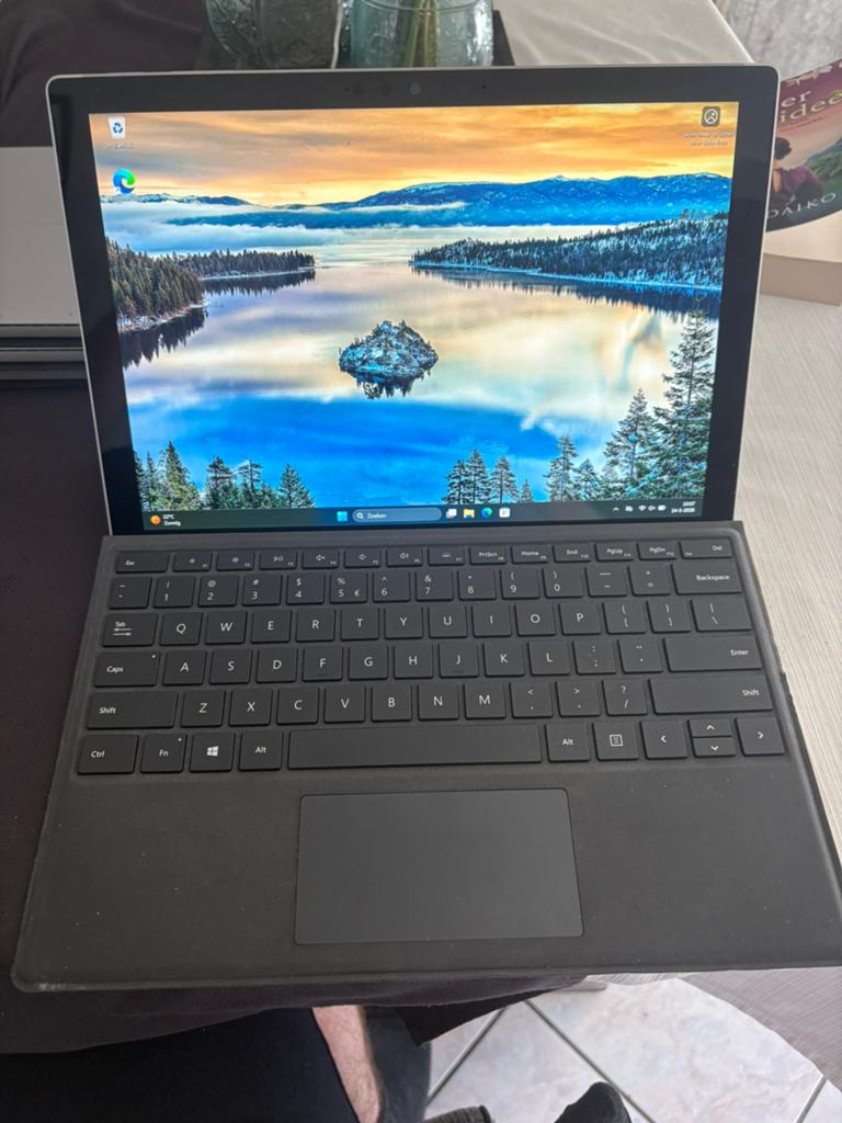 Microsoft Surface pro 7 i5-1035g4 8gb 256gb Ssd W11 +adapter, Usb-aansluiting, Surface pro 7, Ophalen of Verzenden, Zo goed als nieuw