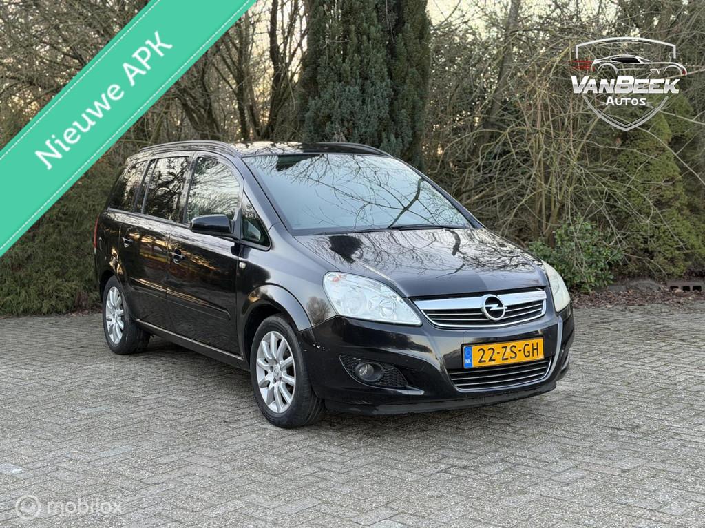 Opel Zafira 1.6 Temptation, Auto's, Opel, Voorwielaandrijving, Gebruikt, 4 cilinders, Zwart