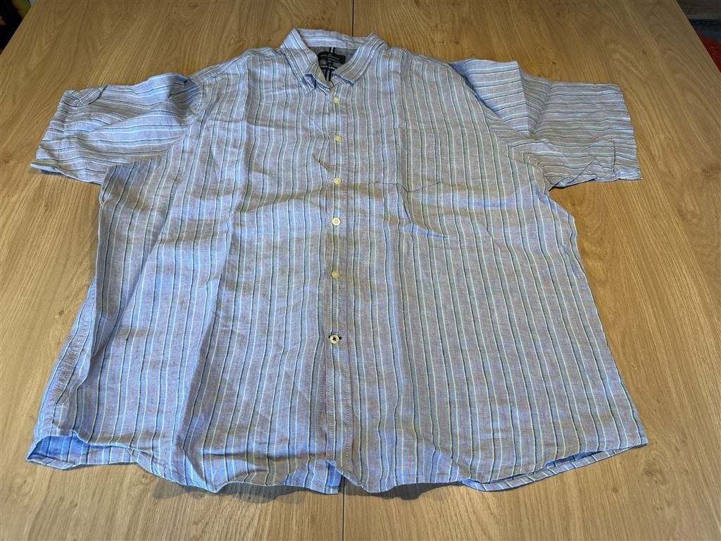 Marks & Spencer Blue Harbour Overhemd Maat XXXL, Ophalen of Verzenden, Zo goed als nieuw, Blauw, Overige halswijdtes