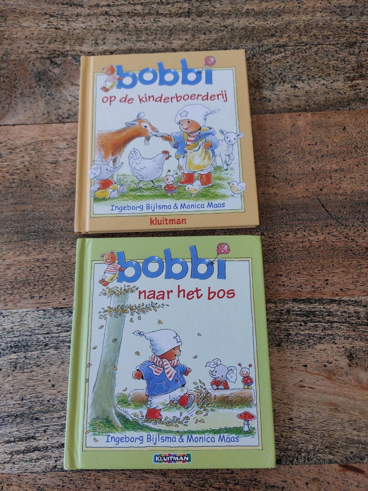Bobbi Boekjes: Op de kinderboerderij & Naar het bos, Ophalen of Verzenden, Gelezen, Ingeborg Bijlsma & Monica Maas, 1 tot 2 jaar