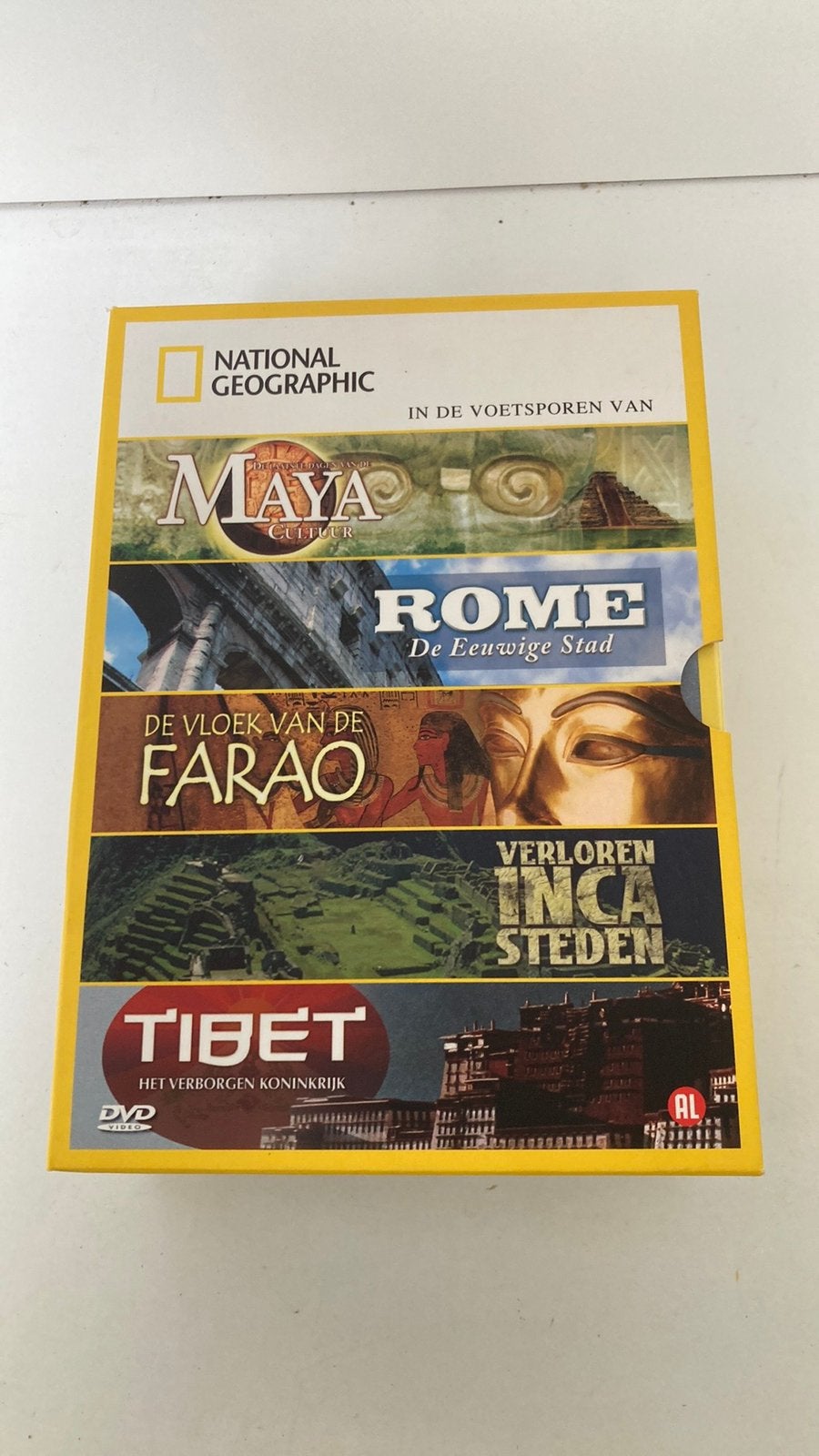 Dvd national geographic in de voetsporen maya rome inca tine, Alle leeftijden, Ophalen of Verzenden, Zo goed als nieuw, Natuur