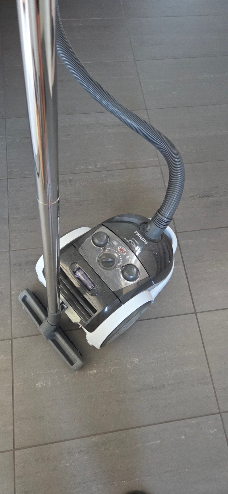 Philips Performer Compact Stofzuiger - Gebruikt, Witgoed en Apparatuur, Stofzuigers, Gebruikt, Philips, Sledestofzuiger, Regelbare zuigkracht