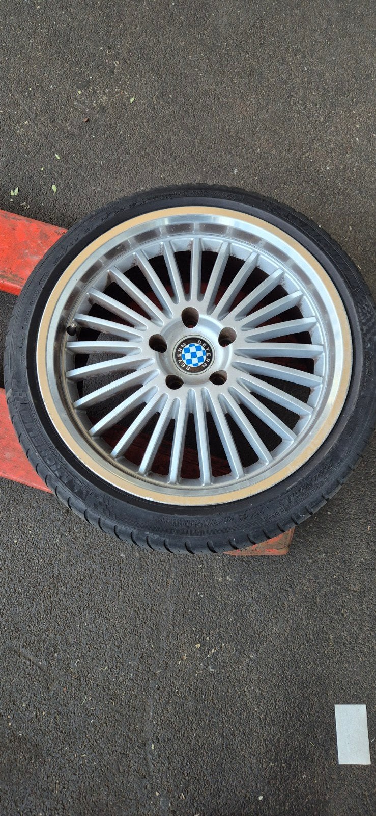 18 inch velgen met Michelin Pilot Sport zomerbanden, Auto-onderdelen, Banden en Velgen, 18 inch, Gebruikt, Banden en Velgen, Ophalen of Verzenden