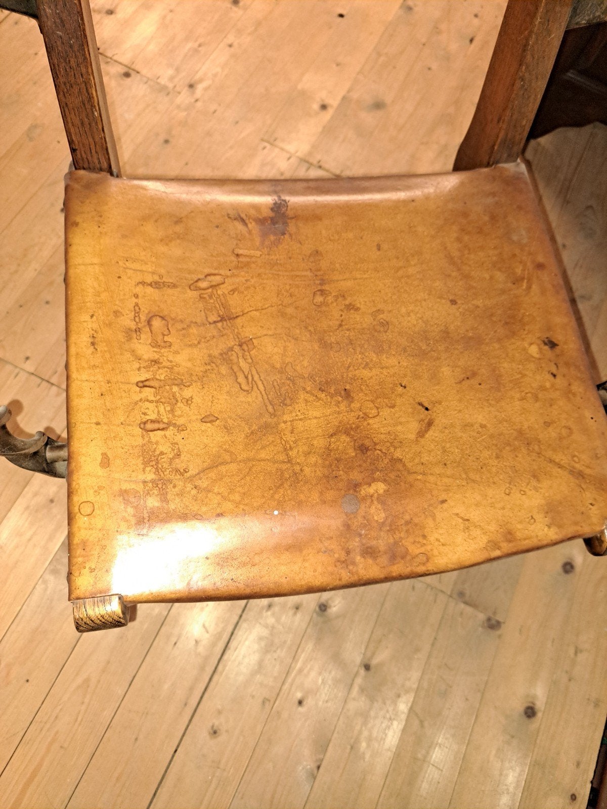 Stoel lederen zitting, Antiek en Kunst, Ophalen