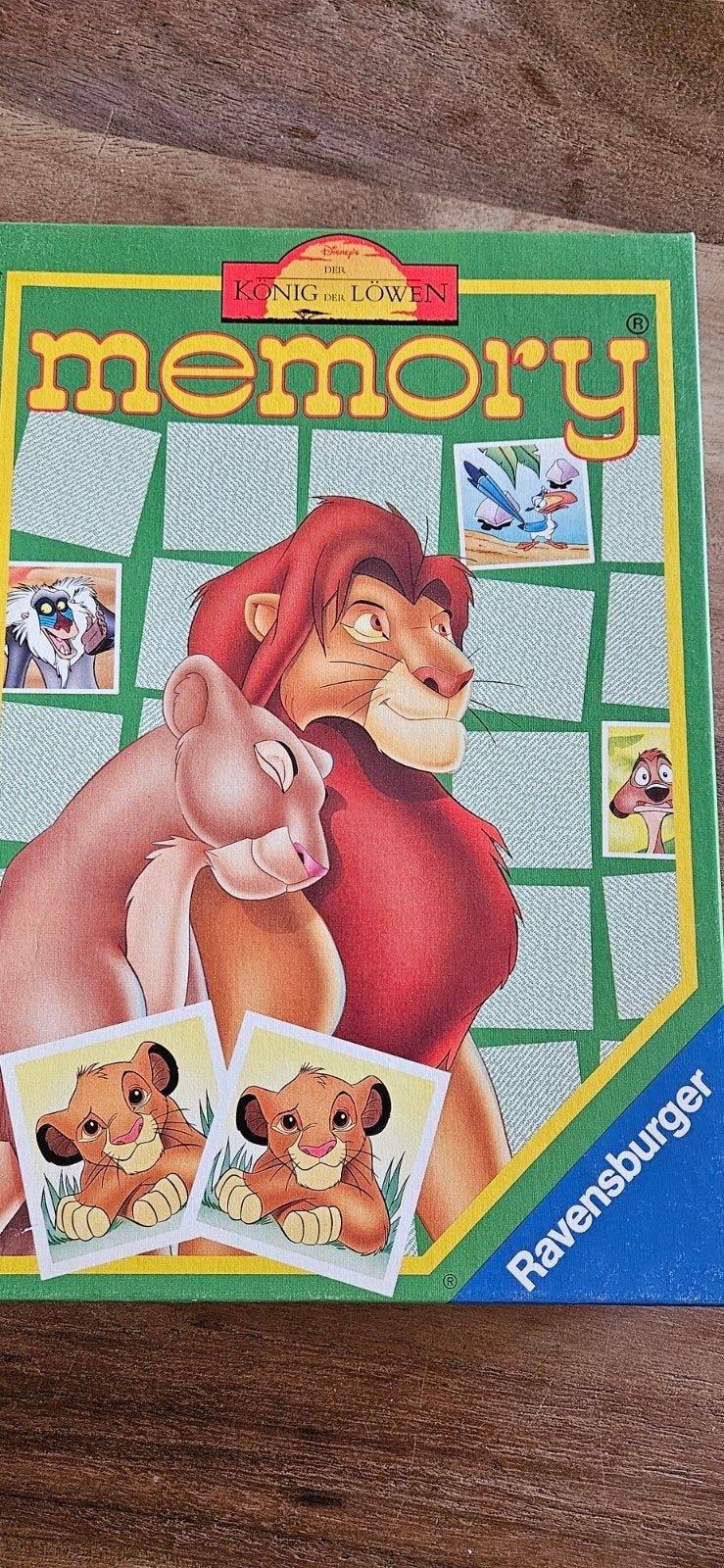 Disney's Koning der Leeuwen Memory - Ravensburger, Vijf spelers of meer, Ophalen of Verzenden, Gebruikt, Ravensburger