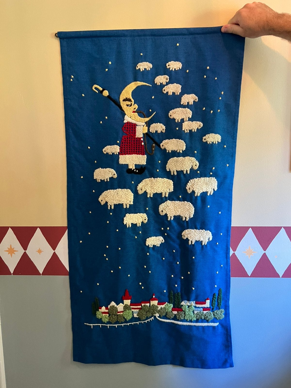 Handgemaakt wandkleed kinderkamer, Kinderen en Baby's, Ophalen of Verzenden, Wanddecoratie