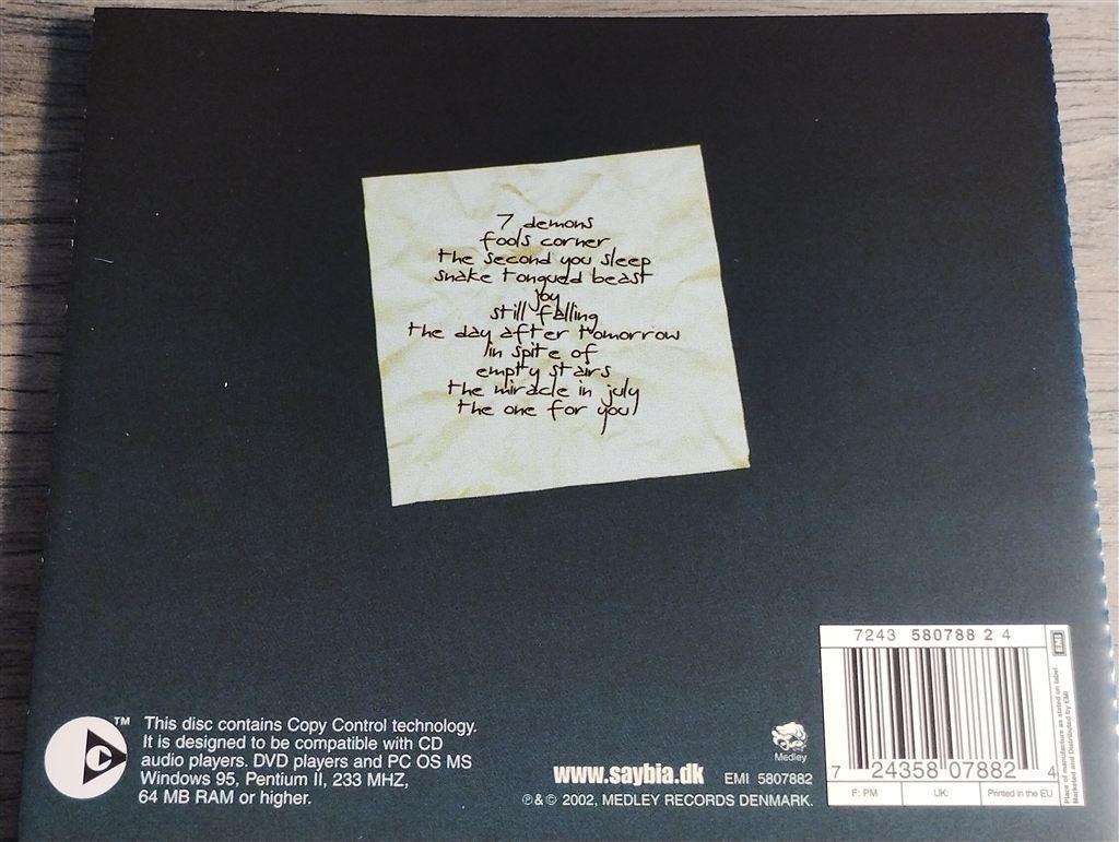 Saybia - The Second You Sleep, Cd's en Dvd's, Cd's | Rock, Ophalen of Verzenden, Zo goed als nieuw, Poprock
