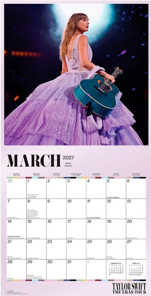 Taylor Swift Officiële 2027 Vierkante Wandkalender, Verzenden, Maandkalender, Nieuw