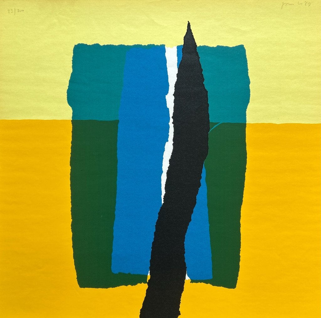 Zeefdruk A. van Pijpen  ZOMEROPRUIMING, Antiek en Kunst, Kunst | Litho's en Zeefdrukken, Gesigneerd, Verzenden, Zeefdruk