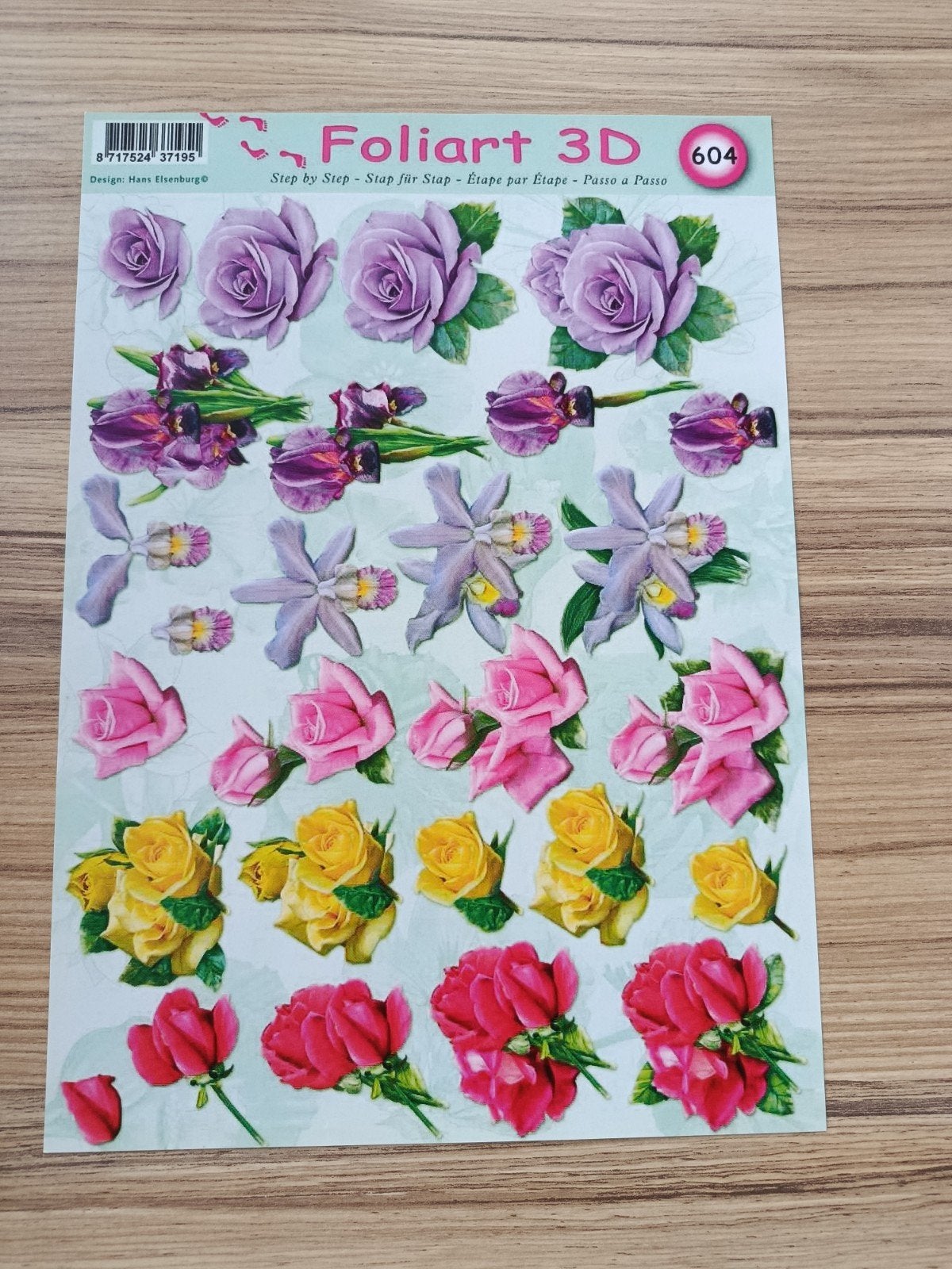 Bloemen en rozen Knipvellen,, Hobby en Vrije tijd, Ophalen of Verzenden, Nieuw, Natuur, Knipvel