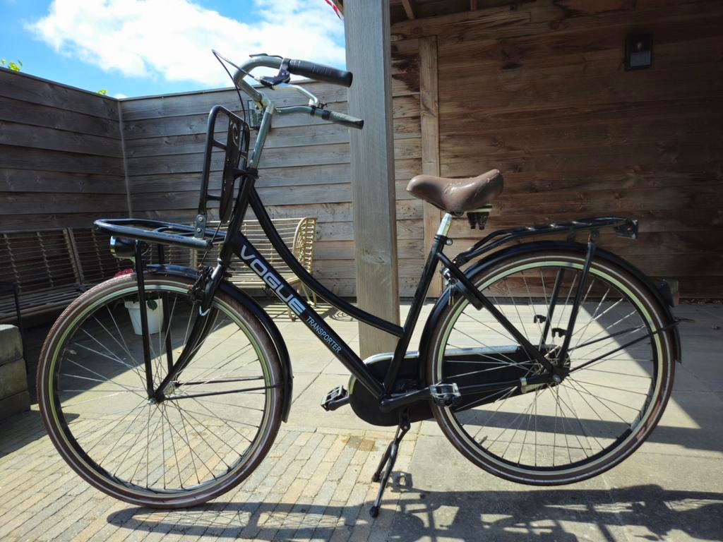 Stadsfiets / stationsfiets met werkende verlichting en slot, Fietsen en Brommers, Fietsen | Dames | Omafietsen, Gebruikt, 50 tot 53 cm