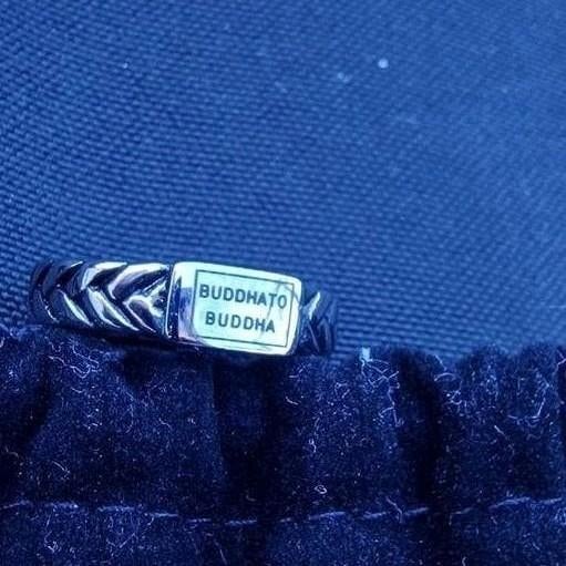 Buddha to Buddha ring, Sieraden, Tassen en Uiterlijk, Ringen, Ophalen of Verzenden, Dame, Zilver, Zilver