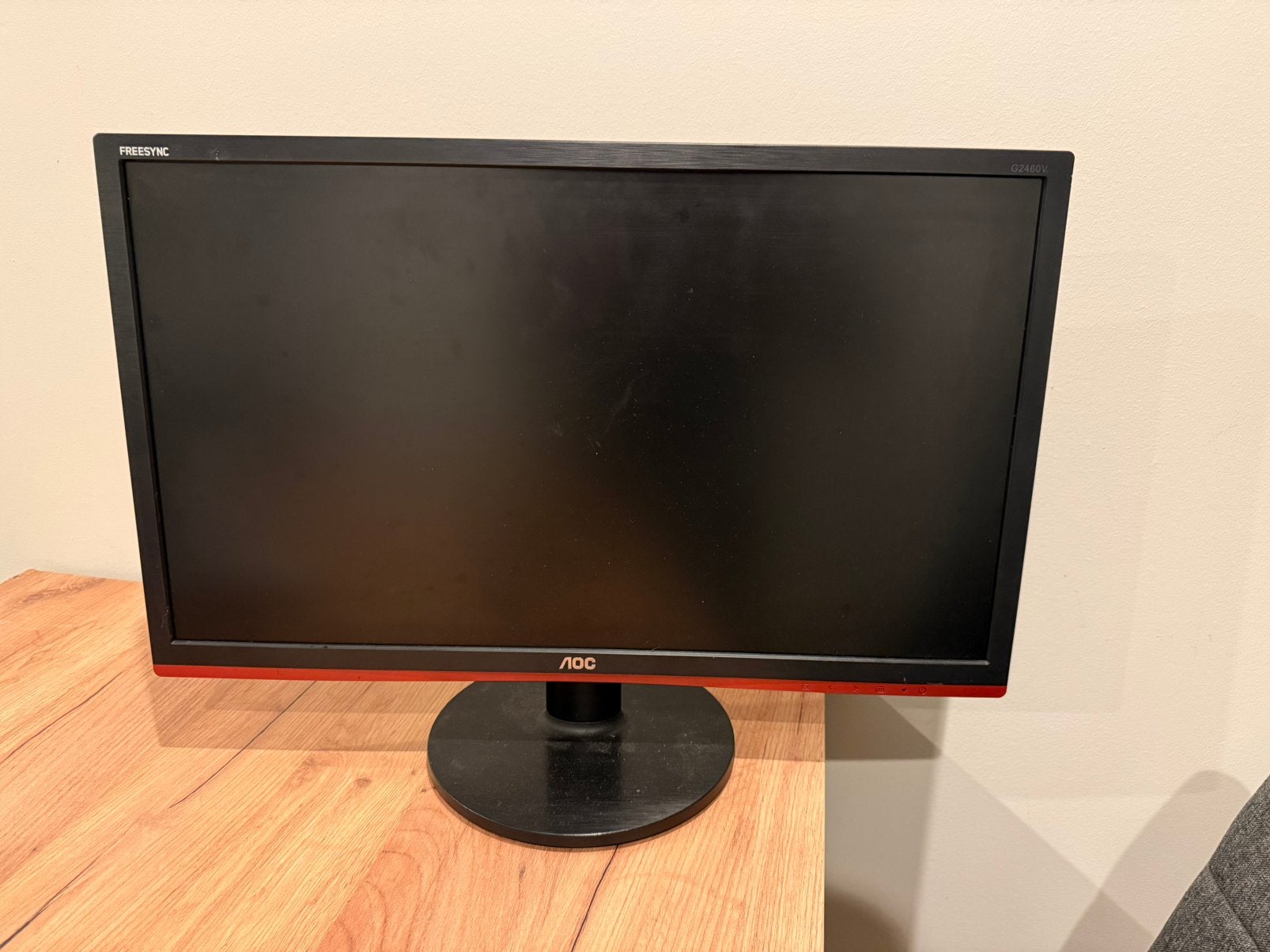 AOC monitor 24 inch, Ophalen, Gebruikt, Full HD, 60 Hz of minder