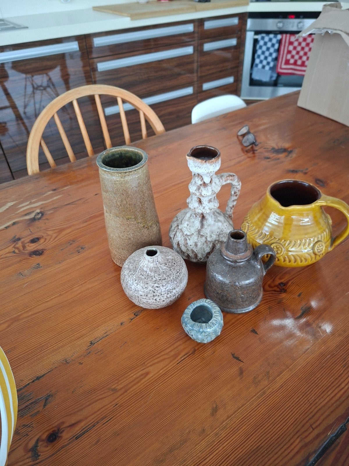 5 leuke vintage vaasjes, Ophalen of Verzenden