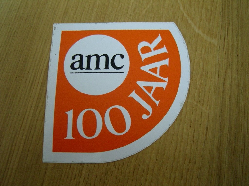 sticker AMC 100 Jaar, Verzamelen, Stickers, Zo goed als nieuw, Ophalen
