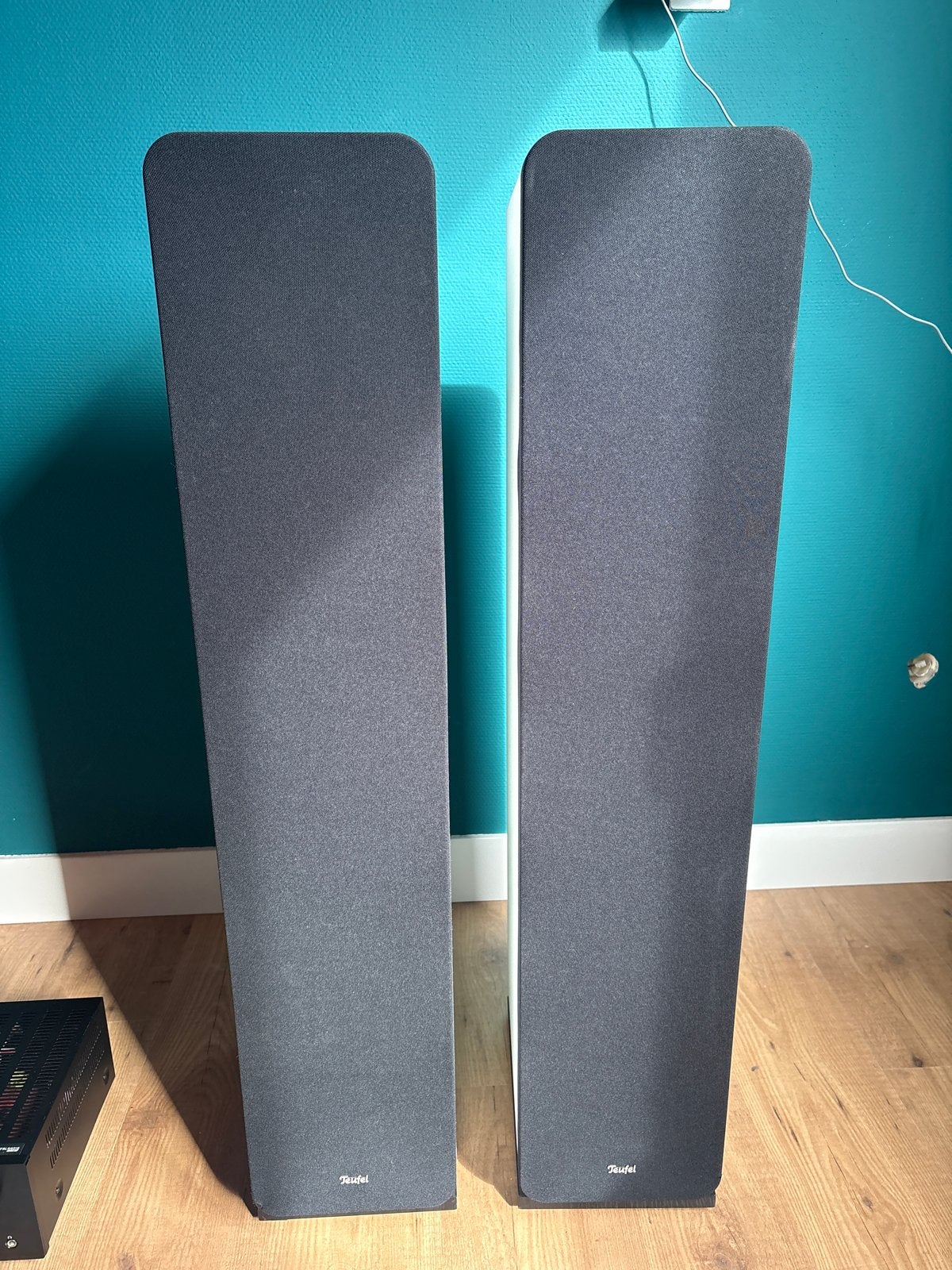 Teufel UL 40 MK2 Vloerstaande Speakerset met Versterker, Vloerstaande luidspreker, Gebruikt, Ophalen, 150 watt of meer