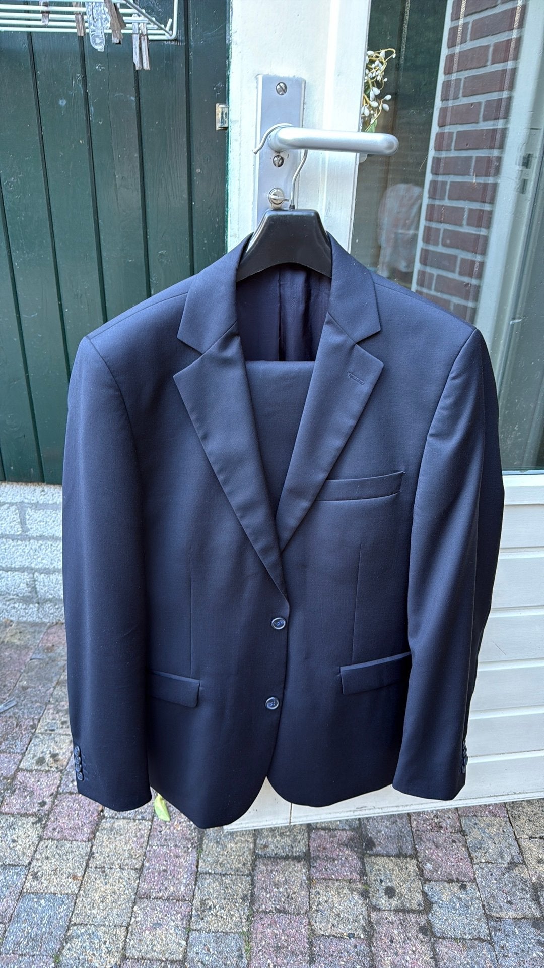 Oger navy blue kostuum maat 48, Ophalen of Verzenden, Zo goed als nieuw, Maat 48/50 (M), Blauw