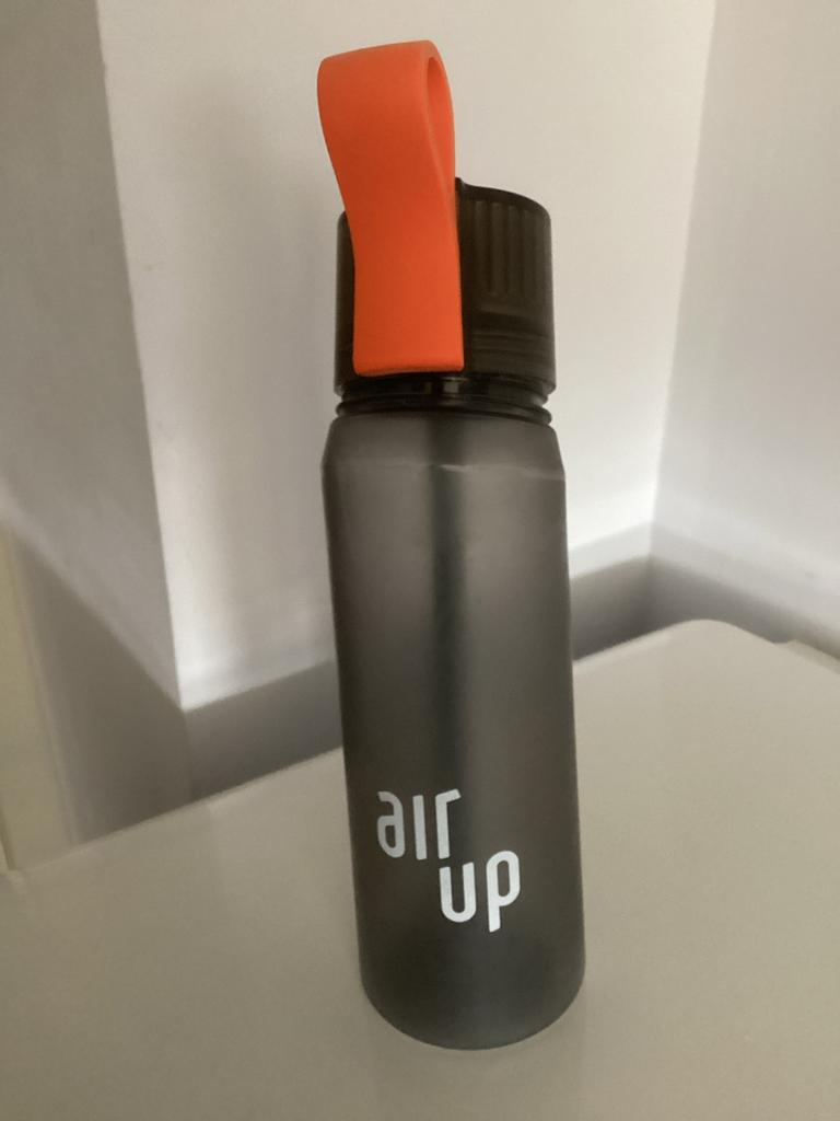 Air Up fles - Grijs met oranje accent - 650ml, Ophalen of Verzenden, Gebruikt