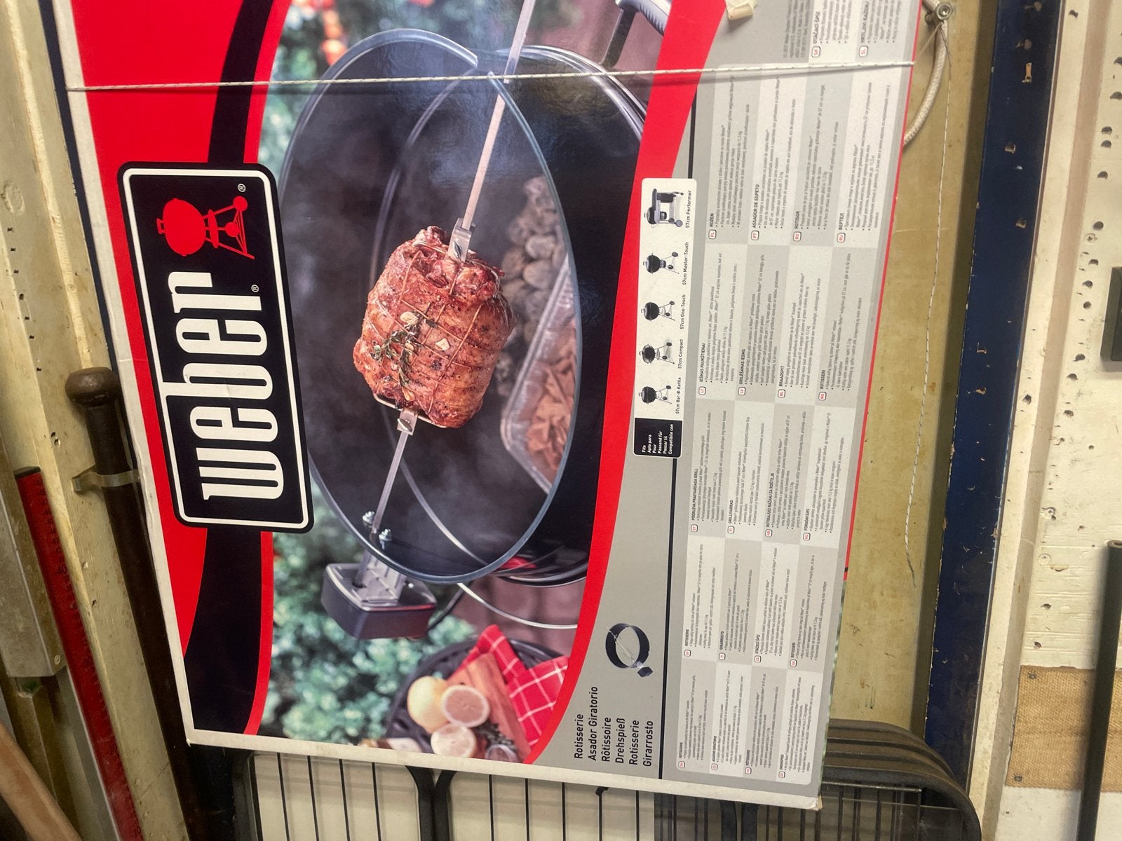Nieuwe Weber Spit Compleet voor de perfecte BBQ-ervaring, Ophalen of Verzenden, Nieuw