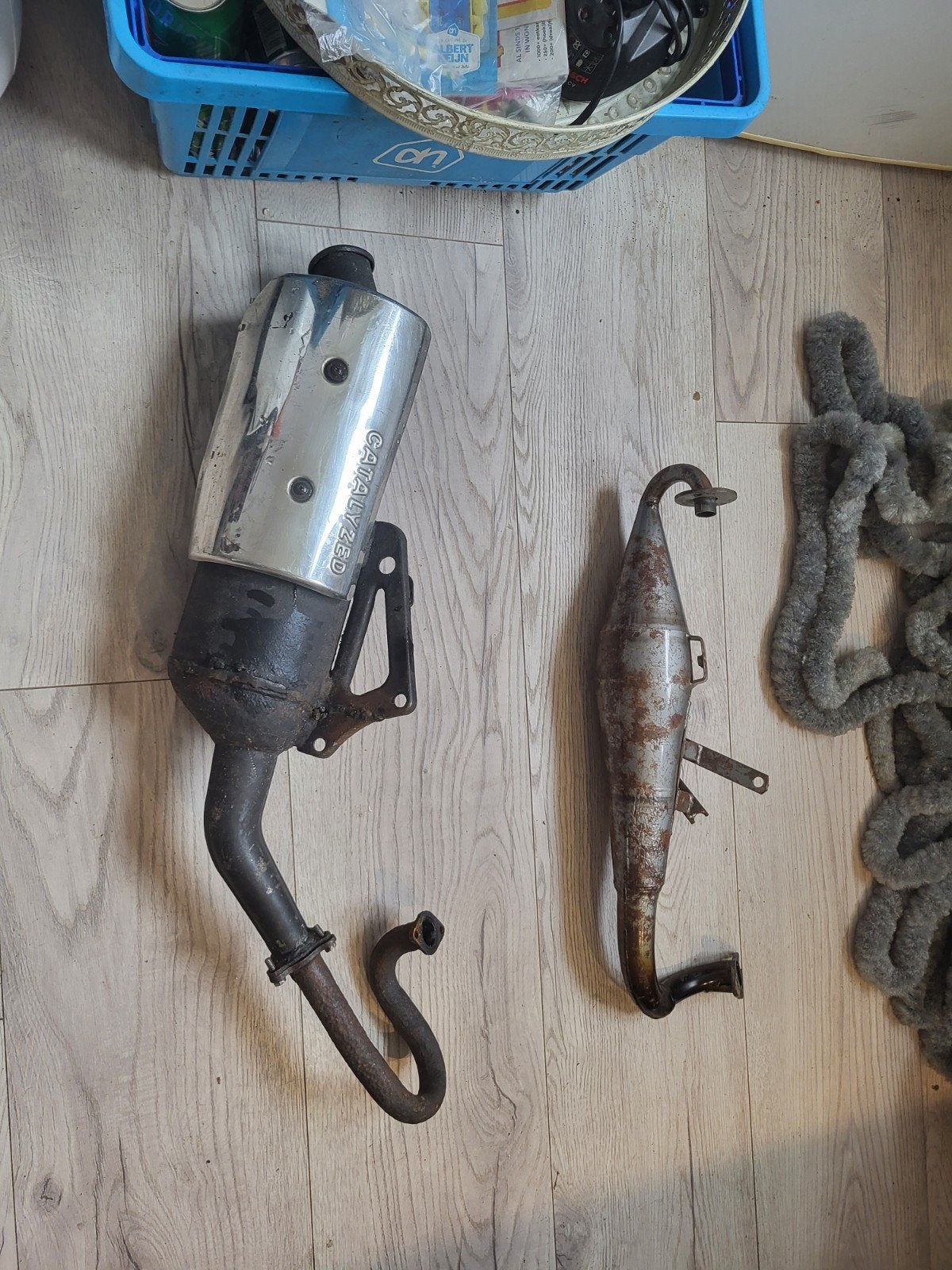 Uitlaat en demper voor scooter/brommer - Gebruikt, Ophalen, Gebruikt, Uitlaat, Onbekend