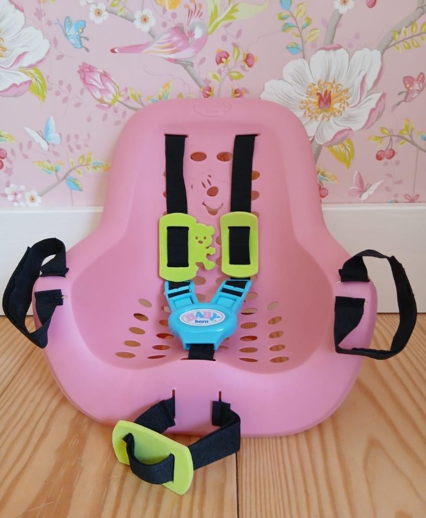 Baby Born fietsstoeltje, Ophalen, Zo goed als nieuw, Babypop