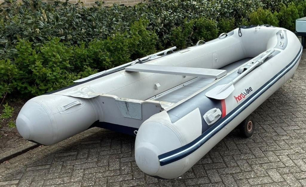 Complete Honwave Rubberboot+Yamaha 4 PK motor+Trailer, Aluminium, Zo goed als nieuw, Benzine, Minder dan 70 pk
