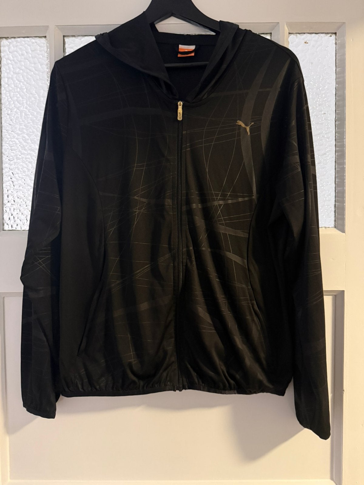 Puma vest dun jasje zwart L large, Ophalen of Verzenden, Zo goed als nieuw, Maat 42/44 (L), Zwart