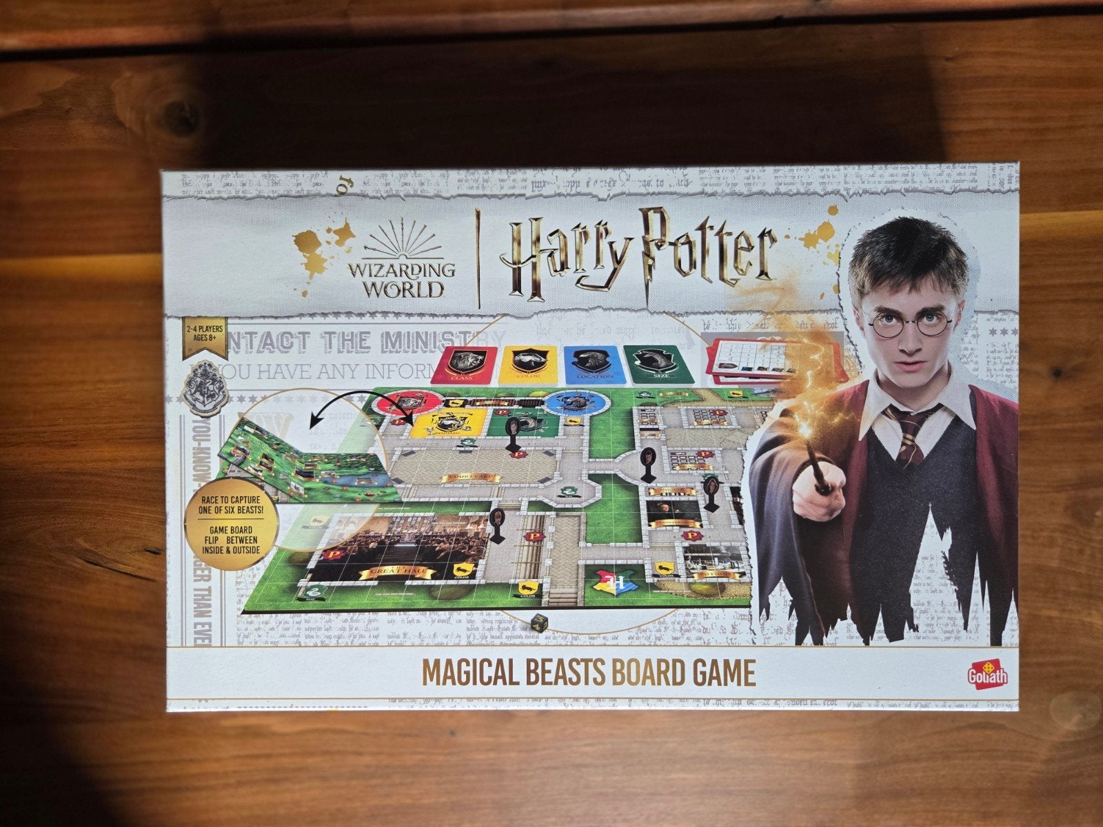 Harry Potter Magical Beasts Bordspel - Zo goed als nieuw, Drie of vier spelers, Ophalen of Verzenden, Zo goed als nieuw, Goliath