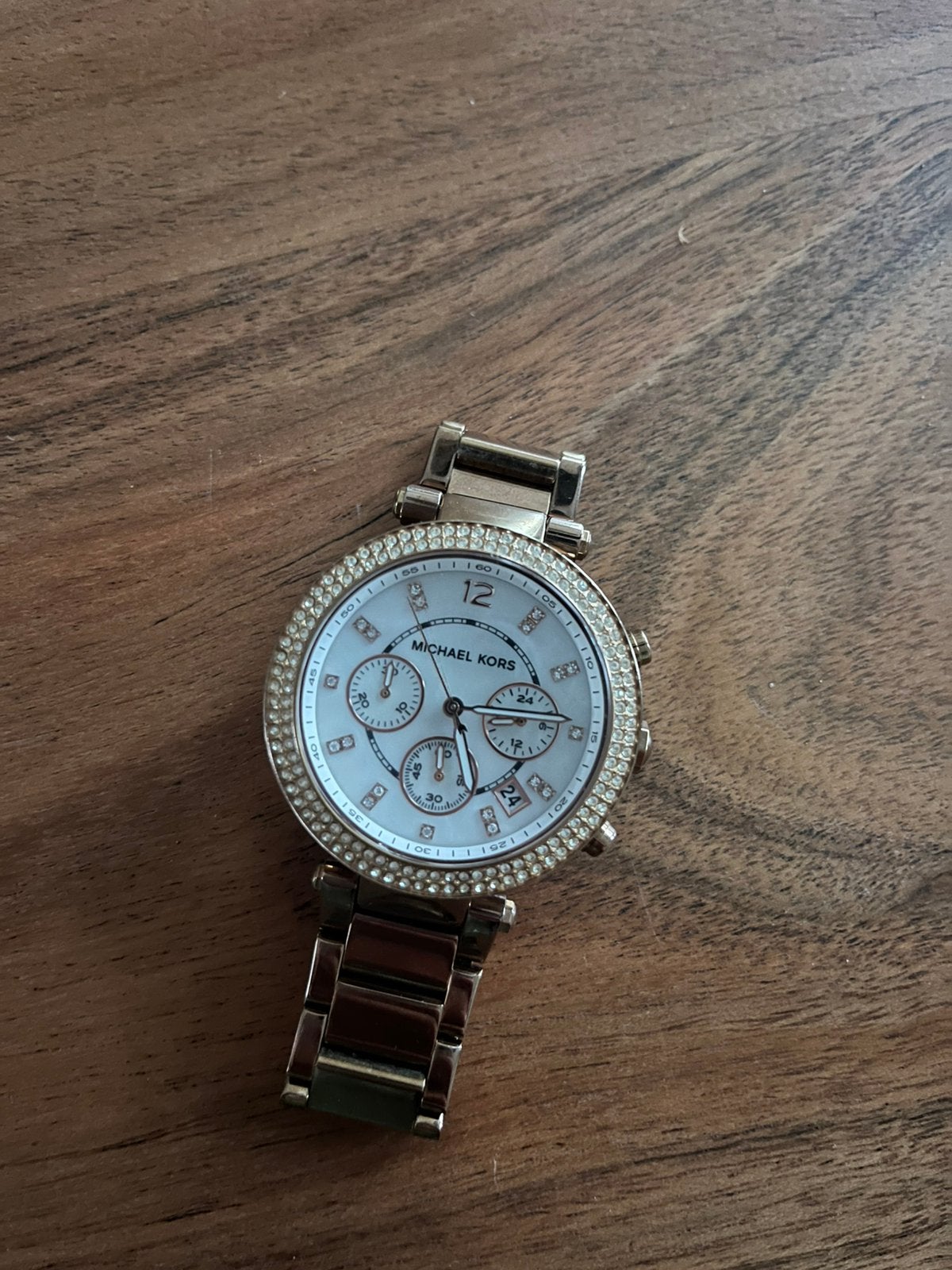 Michael Kors horloge rose goud, Sieraden, Tassen en Uiterlijk, Ophalen of Verzenden, Gebruikt, Staal, Overige merken