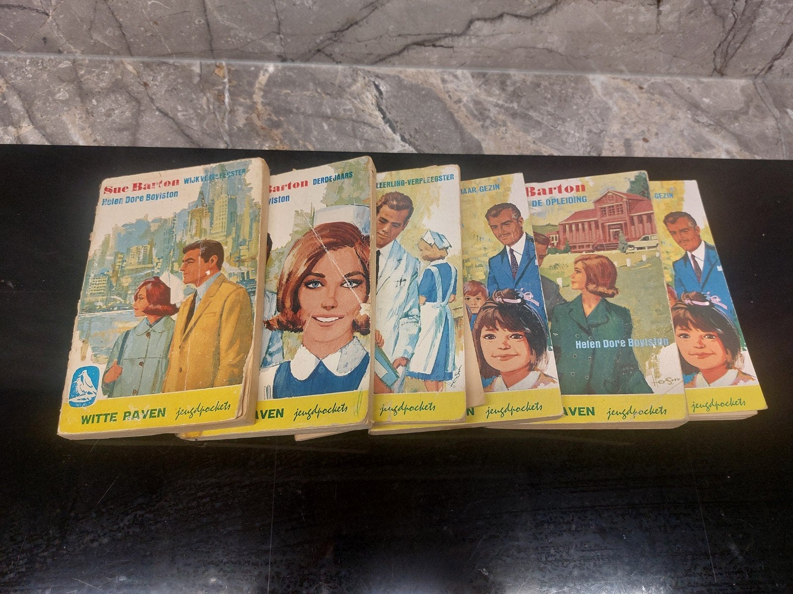 Set van 6 Helen Dore Boylston Jeugdpockets - Sue Barton, Boeken, Romans, Gelezen, Nederland, Ophalen of Verzenden