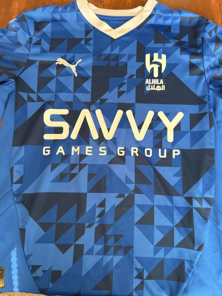 Al Hilal voetbalshirt - Puma - Mist een letter - maat 176, Ophalen of Verzenden, Gedragen, Overige maten, Blauw
