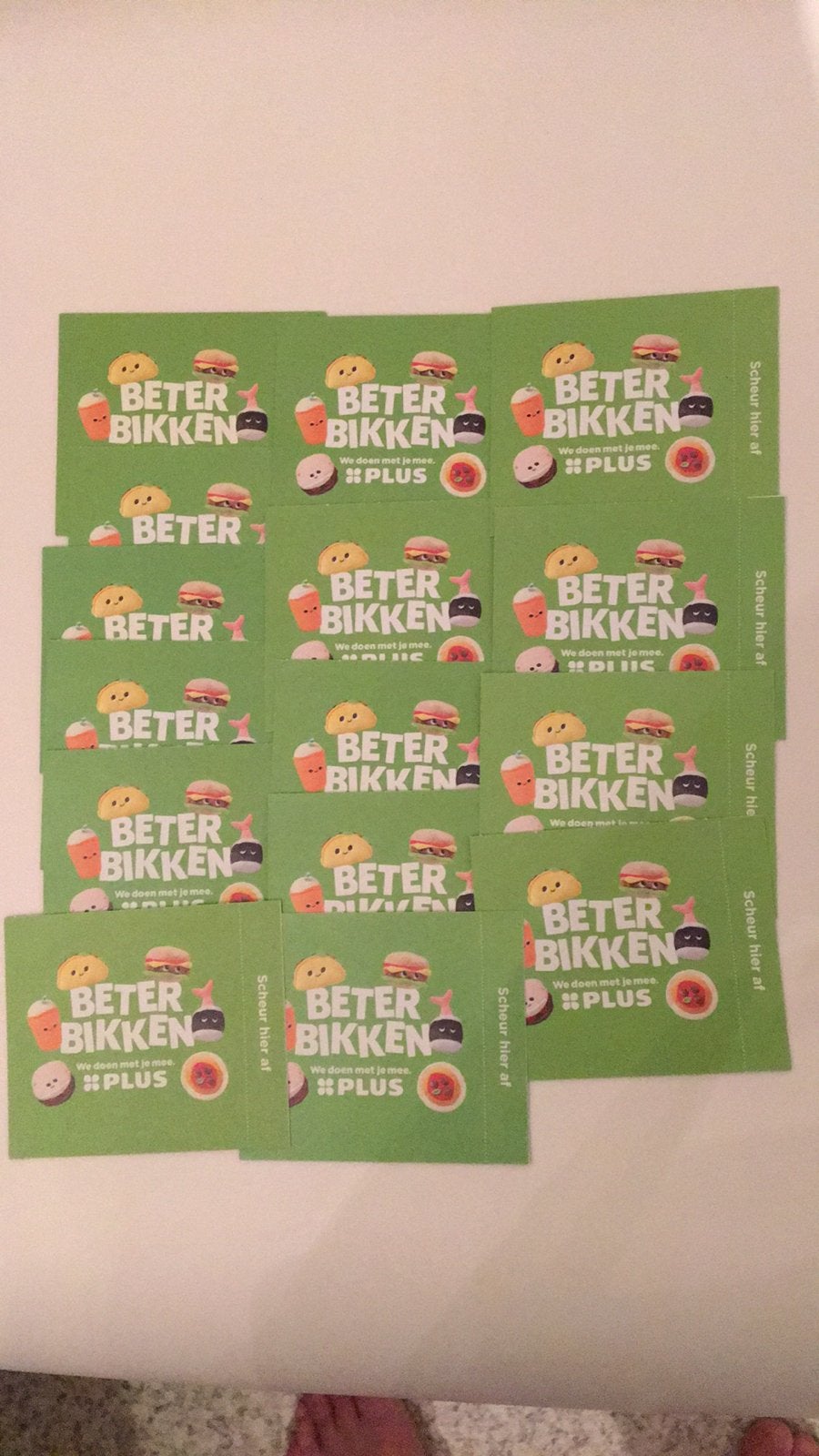 15 pakjes voor 1 volle spaarkaart buddies Plus, Verzamelen, Plus, Ophalen of Verzenden